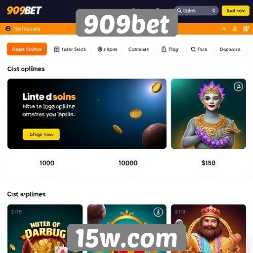 Novas funcionalidades no site de jogos 909bet